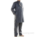 Robe arabe hommes brodés de thobe rond